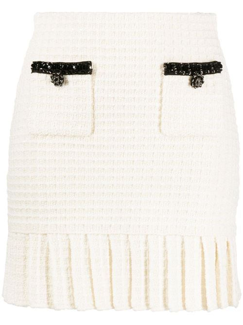 Knitted mini skirt SELF PORTRAIT | RS24150SKCREAM